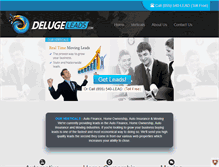 Tablet Screenshot of delugeleads.com
